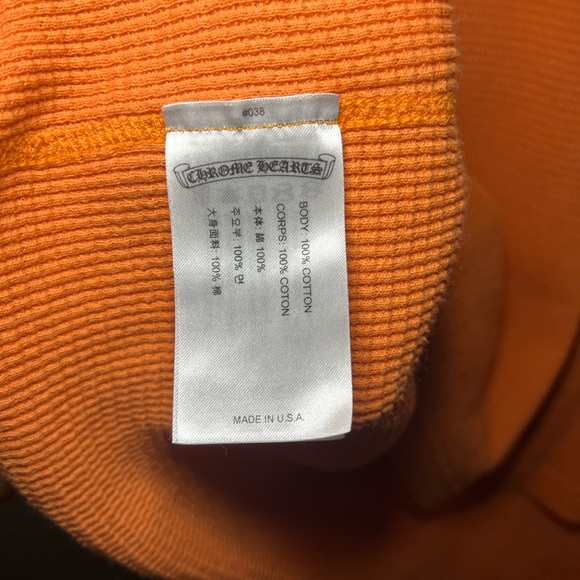 Chrome Hearts Matty Boy Link Orange Thermal Long sleeve - Picture 3 of 7
